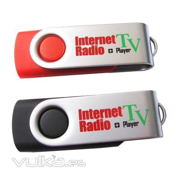 Pendrive con Radio y TV Online, simplemente, destapa el Pendrive y conectalo a tu Pc, abre el...