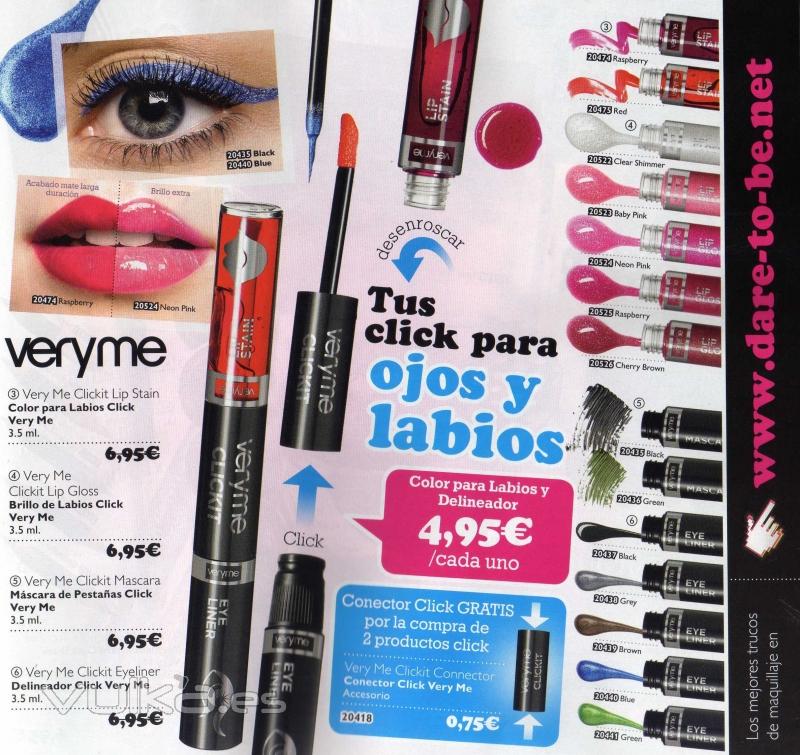 Color para labios y deliniador