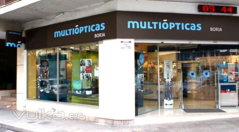 MultiOpticas Borja Gandia, fachada tienda