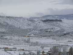 Panoramica de la masia del cura nevada