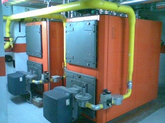 Sala de caldera gas natural