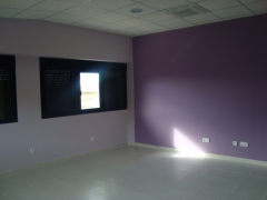 Interior de la terraza cubierta en Res. Los Nogales de Fontanar