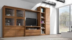 Muebles de salon en color nogal