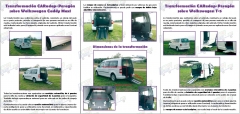 Transformaciones de cajeados sobre volkswagen