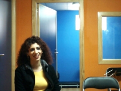 Gema en la sala naranja