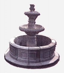 Fuente de piedra natural
