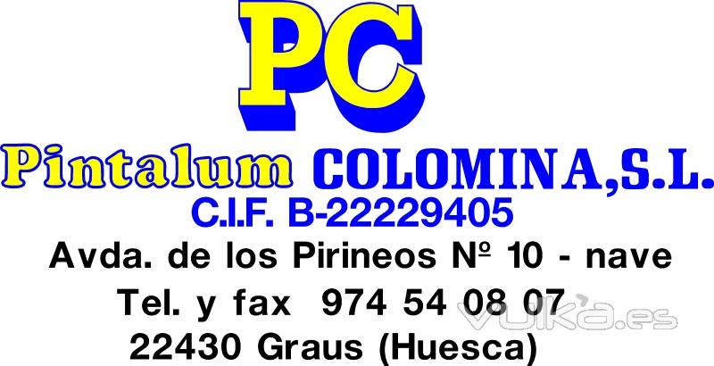 logotipo empresa pintalum colomina,s.l.