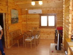 Interior casa tronco macizo
