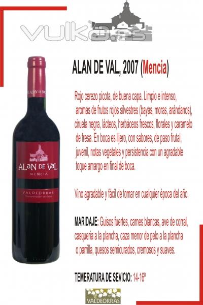 Alan de Val Tinto Menca 2007 