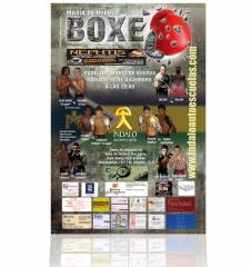 Diseno de cartel de evento de boxeo