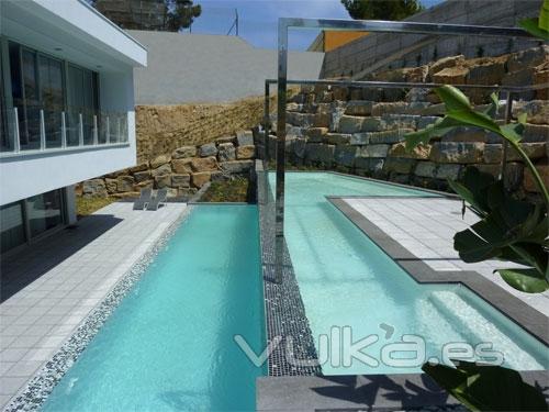 Piscina hormign proyectado en costa brava