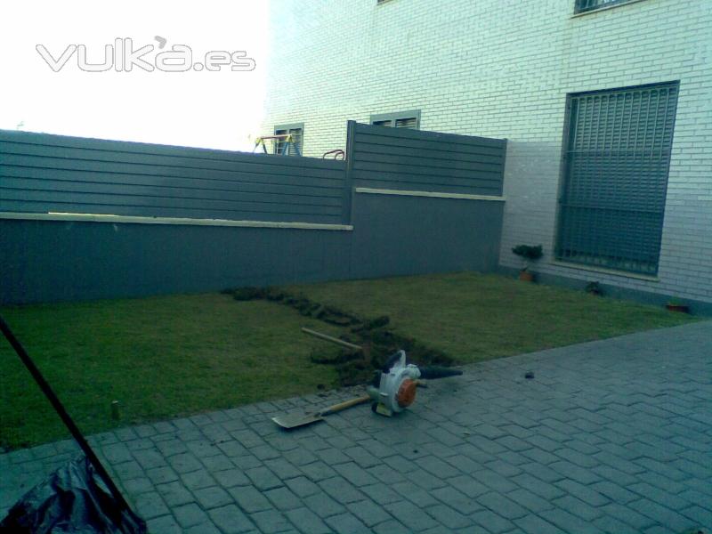 realización pequeño  jardin 