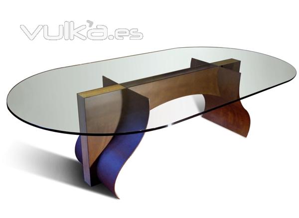 Mesa de comedor Loira 250x150x73 - Acero Corten