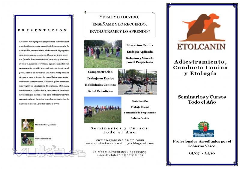 Adiestramiento Canino San Sebastian,Guipuzcoa. Etologia Aplicada a la Educacion Canina, Irun