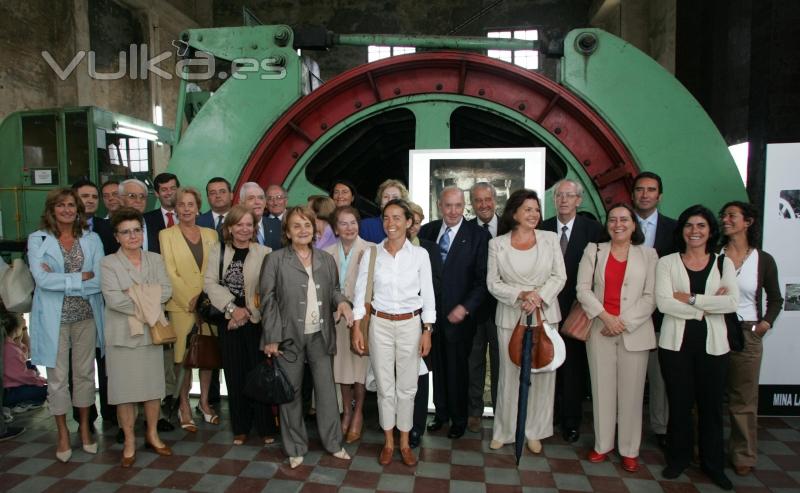 Familia Felgueroso en la mina de La Camocha