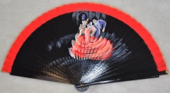 Abanico de madera souvenir