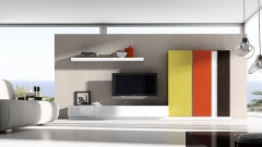 Mobiliario de hogar lacado en colores