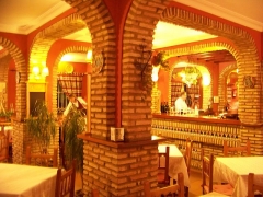 Salon comedor del ristorante pulcinella