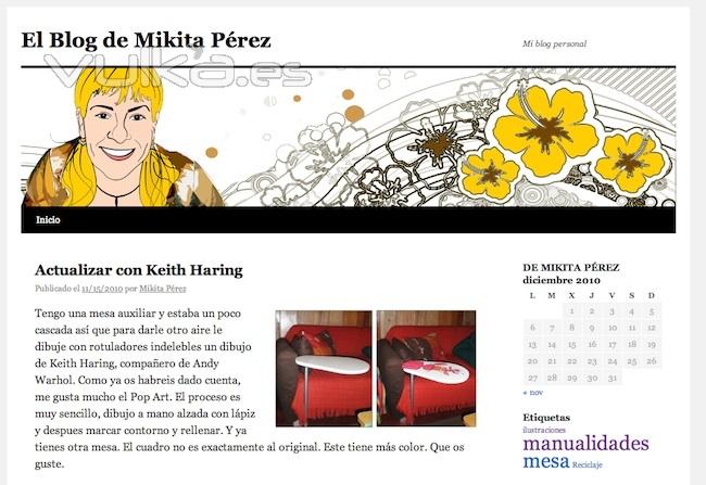 Diseo de Blog de Mikita Perez