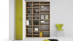 Cama extraible en muebles juvenil para ahorrar espacio