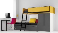 Mobiliario juvenil joy con camas a dos alturas
