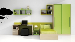 Mobiliario juvenil en color verde