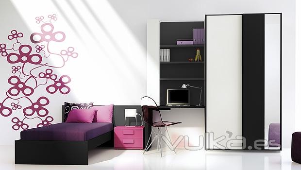 Muebles juveniles con vinilos decorativos