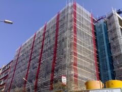 Andamio tubular grande de 5000m2 gran via barcelona
