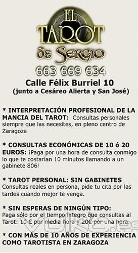 El tarot de Sergio en Zaragoza: Características del servicio