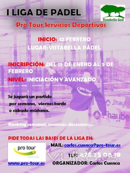 I liga padel pro tour servicios deportivos