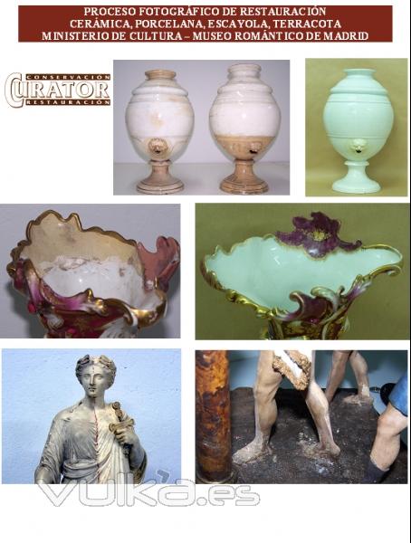 Restauración de Ceramica y Porcelana (Museo Romántico de Madrid)