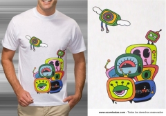 Impresion de camisetas: serigrafia cuatricomia - wwwecamisetascom