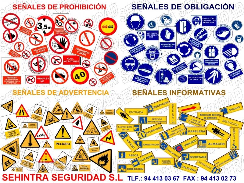 SEÑALES DE PROHIBICIÓN.OBLIGACIÓN.ADVERTENCIA Y SEÑALES INFORMATIVAS