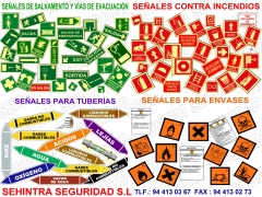 Senalizacion de salavemento y evacuacion,senalizacion ci,senalizacion de tuberias,senalizenvases