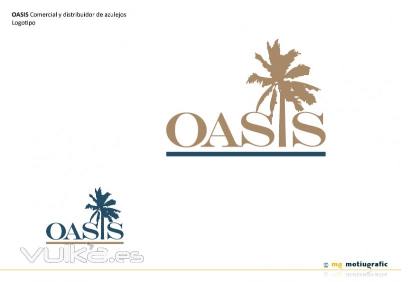OASIS Comercial y distribuidor de azulejos. Diseo de logotipo