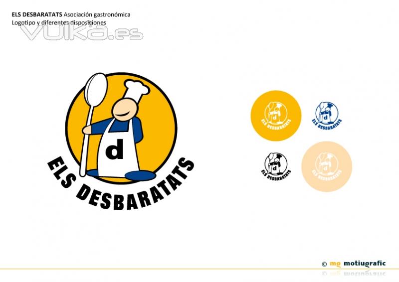 ELS DESBARATATS Asociación gastronómica. Diseño de logotipo