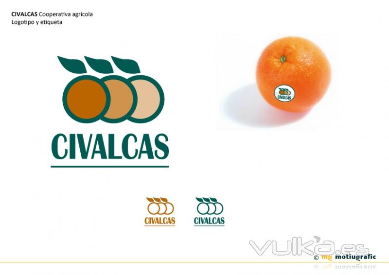 CIVALCAS Cooperativa agrcola. Diseo de logotipo y etiqueta