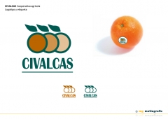 Civalcas cooperativa agricola diseno de logotipo y etiqueta