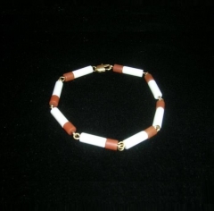 Pulsera de cigarrillos elaboradas con piedras semipreciosas Jade y Agata