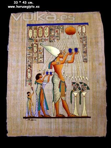 Papiro original egipcio de 33 x 43 cm 