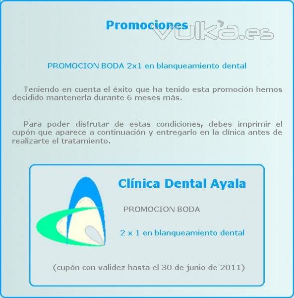 Promocin 2x1 en blanqueamiento dental