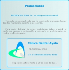 Promoción 2x1 en blanqueamiento dental