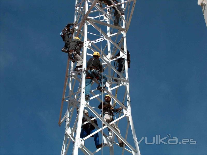 Curso de Altura sobre torres del sector elctrico en nuestras instalaciones de Ontigola