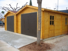 Dos garajes poporcionados por eurocasetas para camping de oropesa de mar