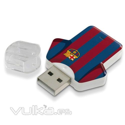 Memoria USB  con los colores de tu equipo. Disponible en 1 y 2Gb > Ref.PZXFU2