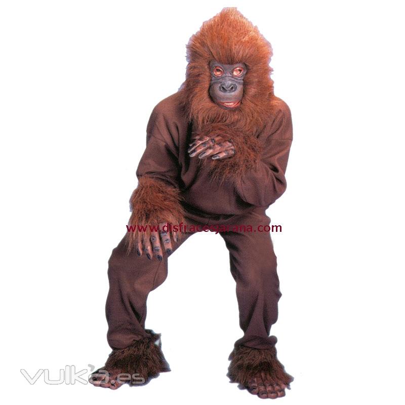 Disfraz de Gorila, color marron
