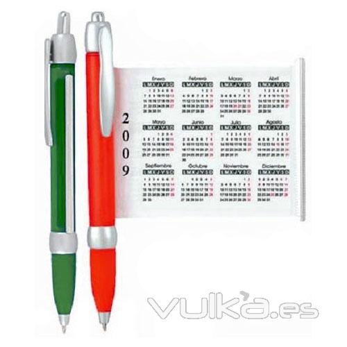 Bolígrafo  calendario  con tu logo 1 color  incluido en precio. Desde 0,50 EUR/u > Ref. CZRBOs2