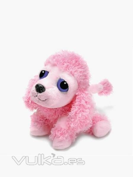 Peluches prerros de calidad. PELUCHE CANICHE ROSA OJOS GRANDES MEDIANO oasisdecor.com