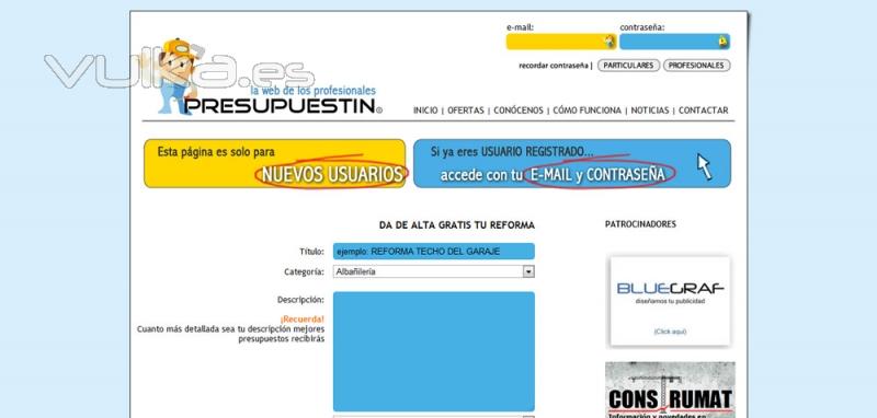 Diseño Web - Presupuestos de Reformas Profesionales Gratis  - PRESUPUESTIN