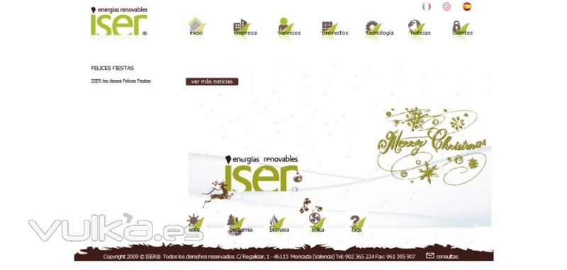 Diseo Web - ISER - Integracin y Sistemas de Energas Renovables, S.L.